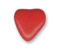 Sachet 250g dragées Grand COEUR GM chocolat 2cm - ROUGE brillant