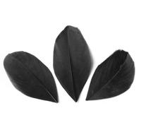Sachet 3 Gr Plumes Coupees Noir Ht.60