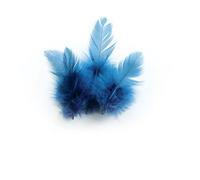 Sachet 3 Gr Plumes De Coq Turquoise Ht.100