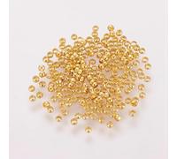 Sachet 300 Perles Rondes à Écraser Laiton Doré 2mm