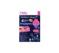 Sachet 4 Feuilles Plastique Dingue Fluo