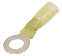 Sachet 50 cosses a oeil thermoretractable jaune pour fil 4 a 6mm² m8 - 272250