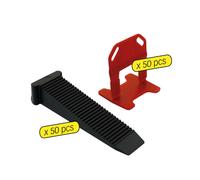 Sachet 50 croisillons 2 mm autonivelants + cales - MEJIX - 180098