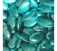 Sachet 500g de dragées CHOCOLAT 50%- OR BLEU électrique brillant