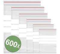 Sachet à fermeture pression avec bande d'inscription transparent Polyéthylène 600 pc(s)
