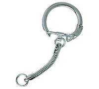 Sachet attaches porte-clefs argentées- 12 pièces