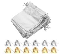 Sachet Bijoux en Tissu à Cordon, Pochette Présent Élégante | Présentation Soignée, Fermeture Sécurisée, Texture Douce et Aspect Classique, Usage Retail et Mariage