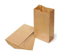 sachet bonbon 25/50pcs Brown Bags Use Packaging Party Food Bakery Candy(M,25pcs)