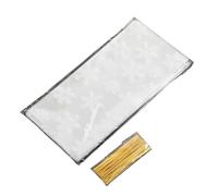 sachet bonbon Snowflake Candy Bags Transparent Cookie Popcorn Packaging Plastic Bag Xmas Party Decorations(50pcs)