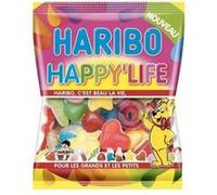 HARIBO - Happy Life - Assortiment De Bonbons Sans Colorants Artificiels - Sachets - 10 x 120 g