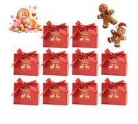 Sachet Bonbons Noël - 5 Inch Sac Cadeau | Carton Blanc Noël - Lot De 10 Sacs à Bonbons En Forme De Nœud Papillon Pour Fêtes Réunions Scolaires éVénements Communautaires Décor Festif