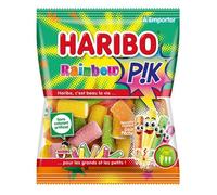 HARIBO - Rainbow Pik - Bonbons Piquants Sans Colorants Artificiels & Sans Gélatine - 10 Sachets de 120 g