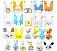 Sachet Bonbons Sacs à Bonbons, Mignons Oreilles Alimentaire Biscuits de Cadeaux 120PCS Sac Pochette Sachet Bonbons Anniversaire, pour Les Enfants Noël, Anniversaire,Mariage