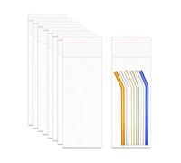 Sachet Cellophane 8x20cm 200pcs Long Sacchetto con Richiudibili de Plastica Transparent Refermables Stockage Pochette Auto-Adhésifs OPP Emballage avec Fermetur pour Boulangerie Bonbon Bijoux Bougies