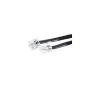 sachet Cordon téléphonique RJ11 noir - 2 m