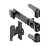 Sachet d'accessoires pour espagnolettes Epure Alu pour volet battant et persiennes - Noir mat en matière aluminium résistante - support de fixation 3 points - Longue durabilité - Fabrication française
