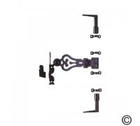 Sachet d'accessoires pour espagnolettes - Noir - Alu - Rustique TORBEL