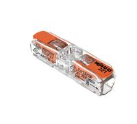 Wago, Bornes à Levier Longitudinales Série 221, Sachet de 10, Pour Fils Rigides, Semi-Rigides et Souples 0.2-4 mm², Tension 450V, Courant 32A, Longueur Dénudage 11mm, Connexion Rapide et Sécurisée