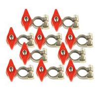 sachet de 10 cosses robinets de batterie rouges positives - Oc-pro