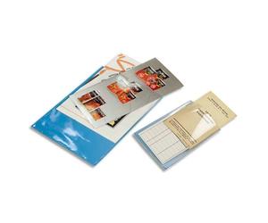 Sachet de 10 étuis de protection simples PVC Haute Qualité 30/100e - 24x32cm - Cristal