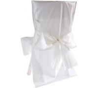 Sachet De 10 Housses De Chaise Non Tisse Avec Noeud Diff. Coloris - Blanc Blanc G