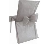 Sachet De 10 Housses De Chaise Non Tisse Avec Noeud Diff. Coloris - Gris Gris G