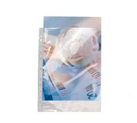 Sachet de 10 pochettes perforées polypropylène lisse haute qualité 9/100e - A4 - Cristal