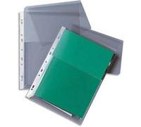 Sachet de 10 pochettes-plan en PVC 20/100e incolore, perforation 11 trous G