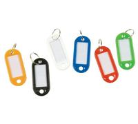 Sachet de 10 porte cles jaune