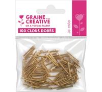 Sachet de 100 clous dorés pour String Art 20mm - Graine créative