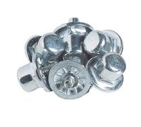 Sachet de 100 crampons cylindriques aluminium Tremblay CT Argenté 18 mm