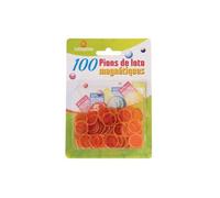 Sachet de 100 pions magnetiques de loto Jaune