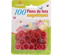 Sachet De 100 Pions Magn?Tiques De Loto Rouge