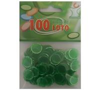 SACHET DE 100 PIONS MAGNETIQUES DE LOTO VERT