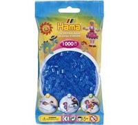 Sachet de 1000 perles a repasser hama midi bleu transparent - loisirs creatifs - 207-15 Bleu G