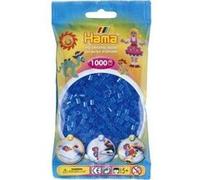 Sachet de 1000 perles a repasser hama midi bleu transparent - loisirs creatifs - 207-15 Bleu G