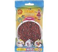 Sachet 1000 perles plastique rouge brun TU