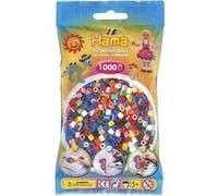 Sachet de 1000 perles a repasser hama midi couleurs assorties - loisirs creatifs - 207-00 G