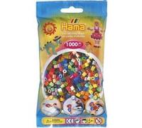 Sachet de 1000 perles a repasser hama midi couleurs assorties - loisirs creatifs - 207-68 G