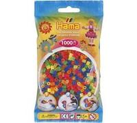 Sachet de 1000 perles a repasser hama midi couleurs assorties neon - loisirs creatifs - 207-51 multicolore G