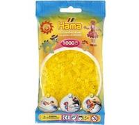 Sachet de 1000 perles a repasser hama midi jaune transparent - loisirs creatifs - 207-14 Jaune G