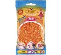 Sachet de 1000 perles a repasser hama midi orange neon - loisirs creatifs - 207-38 Orange G