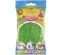 Sachet de 1000 perles a repasser hama midi vert neon - loisirs creatifs - 207-37 Vert G