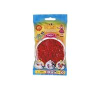 HAMA - 207-22 - Loisirs créatifs - Perles et bijoux - Sachet 1000 perles rouge Noël