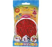 Sachet de 1000 perles a repasser pour hama midi rouge noel - loisirs creatifs - 207-22