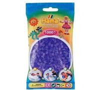 Sachet de 1000 perles hama midi : lilas transparent hama multicolore G