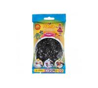 Perles à repasser Hama - Sachet de 1000 perles moyennes noires - Marque HAMA - A partir de 6 ans