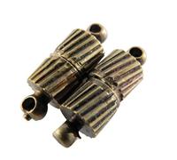 SACHET DE 2 FERMOIRS MAGNETIQUES BRONZE 5x15MM