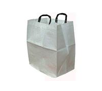 Sachet de 2 sacs à gravats tissés blanc avec poignée