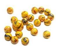 Sachet de 20 billes de 1.6 cm + 1 callot de 2.5 cm jaune canari - jeu de recreation multicolore G